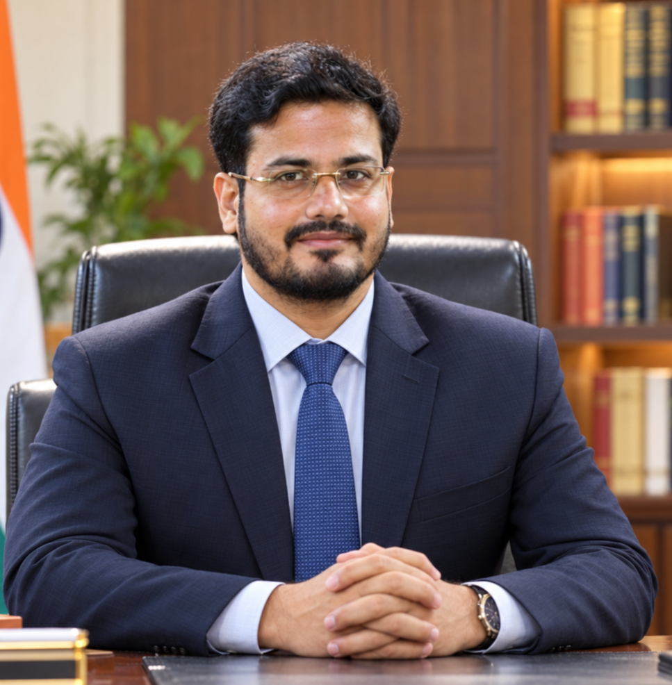 Formal Indian Government Office Portrait